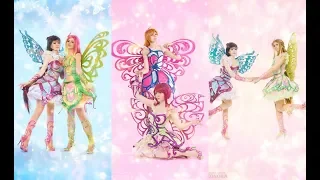 Bloom, Flora, Musa, Tecna, Roxy; Winx Club (Butterflix). Russian Cosplay