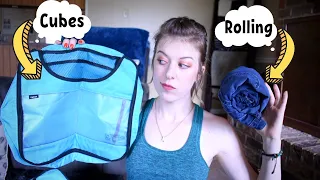 Packing Cubes vs Rolling | Which one saves more space?