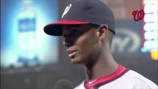 Michael A. Taylor talks about hitting a home run in his major league debut