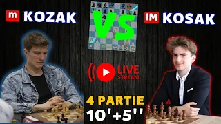 Anton Chess vs IM Jakub Kosakowski - 4 partie w szachy szybkie @KosakChess
