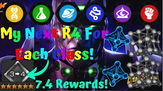 My Next 6* Rank 4 In Each Class?! Act 7.4 100% Rewards Talk! Class 3-4 Gem! Marvel Contest of Champs