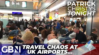 WATCH: HUGE queues BUILD at airports as UK border force SCRAMBLES to fix airport e-gate issue