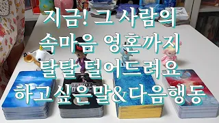 타로- 지금! 그 사람 속마음 영혼 끝까지 탈탈털기, 하고싶은말, 다음행동