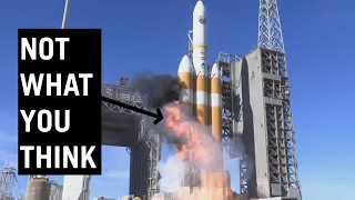 Why Delta IV Rocket Sets Itself on Fire? #shorts