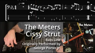 The Meters - Cissy Strut (Bass Line w/ Tabs and Standard Notation)