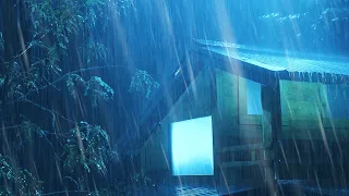 Sleep Hypnosis To Beat Insomnia With Terrible Rainstorm & Thunder On Cabin At Night | Relief Stress