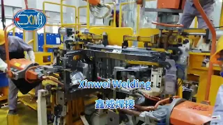 The portable spot welding machine used in car production project