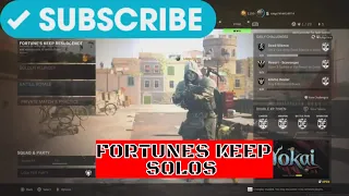 Call of Duty warzone fortune keep map mercenaries of fortune solo gameplay