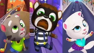 Talking Tom Gold Run Android Gameplay - Tom vs Neon Angela MEDIEVAL Side World Tour HD