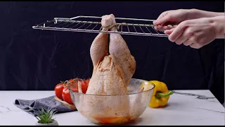 Hanged chicken in the oven: the trick to prepare it perfectly!