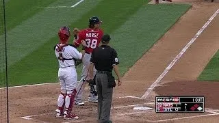 WSH@STL: Morse has single overturned into grand slam