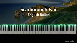 Scarborough Fair - English Ballad - Piano Synthesia Tutorial + Free Sheet Music