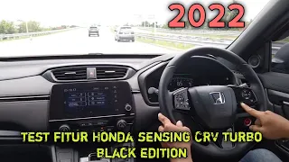 Test fitur honda sensing CRV black edition 2022 dijalan tol