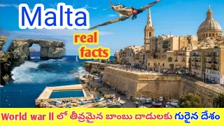 Malta amazing and real unknown_facts telugu by prasad view