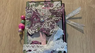 Tuto Folio « Défi de VIVI V.I.P » Part 1 💙🦋|162 #scrap #scrapbooking #tuto #folio