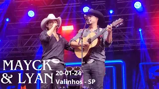 Show sensacional de Mayck & Lyan em Valinhos (SP) 20/01/2024