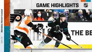 Flyers @ Sharks 12/30/21 | NHL Highlights