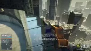 Battlefield Hardline - how to get on the rooftops above the helicopters on the map Downtown