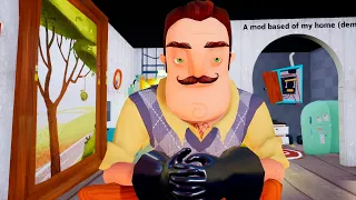 ШОУ ПРИВЕТ СОСЕД!СБЕЖАЛ ИЗ ДОМА!ИГРА HELLO NEIGHBOR MOD KIT ПРОХОЖДЕНИЕ МОДА MY CUSTOM HOUSE!ПРИКОЛЫ