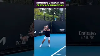 DIMITROV UNLEASHING CRAZY FOREHAND ACCELERATIONS (MUST WATCH) #shorts #tennis