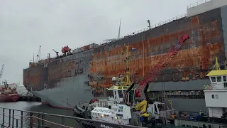 Fremantle Highway Car Carrier caught fire onboard dock at eemshaven port