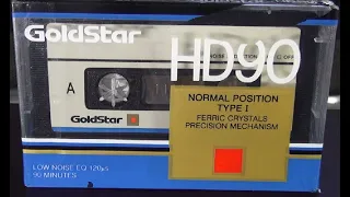 Вскрытие покажет! Кассета GoldStar HD90. 1989г #audiocassette