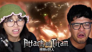 EREN HAS DONE IT! | Attack On Titan 1X13 REACTION + REVIEW!