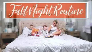 SOLO FALL NIGHT TIME ROUTINE // NEWBORN + TWO TODDLERS // BEAUTY AND THE BEASTONS