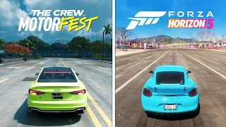 The Crew Motorfest vs. Forza Horizon 5 | Over 20 Details & Physics Comparison!