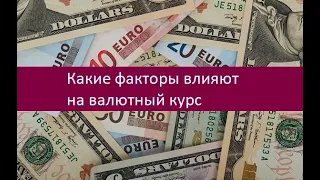 Какие факторы влияют на валютный курс. Полный перечень