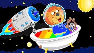 Lion Family - Space Adventures | Diamond Planet - बच्चों के कार्टून - Hindi Rhymes