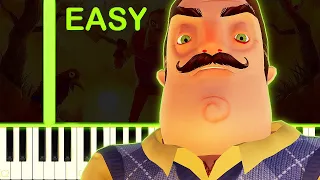 HELLO NEIGHBOR THEME - EASY Piano Tutorial