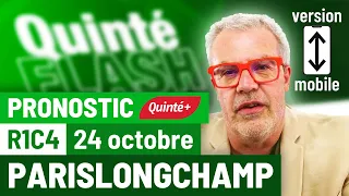 Pronostic PMU Quinté Flash Turf - ParisLongchamp (R1C4 du 24 octobre 2021 - mobile)