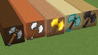 which double axe is faster? - minecraft