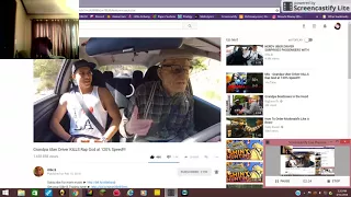 Reacting to "Grandpa Uber Driver KILLS Rap God at 120% Speed!!!" by Ollie B