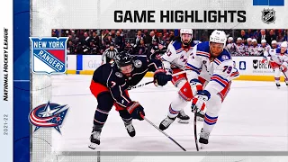 Rangers @ Blue Jackets 11/13/21 | NHL Highlights