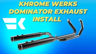 How To Install Khrome Werks Dominator Exhaust On A 2015 Street Glide