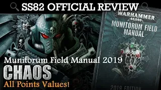 Munitorum Field Manual (Chapter Approved 2019) CHAOS - All Points Values! SS82 Review
