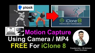 Webcam & MP4 AI Motion Capture for iClone 8 - Plask AI Tutorial