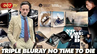 JAMES BOND 007 : TRIPLE BLURAY NO TIME TO DIE 2023 / BLUFANS JAMES BOND