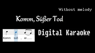 Komm, Süßer Tod (Bach; without melody) Classical singing accompaniment; Religious karaoke, baritone