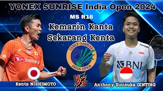 Kenta-Kanta Jadi Korban - Anthony Sinisuka GINTING (INA) vs Kenta NISHIMOTO (JPN) | India Open 2024