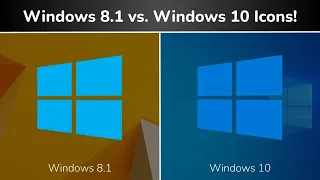 Windows 8.1 and Windows 10 Icon Comparison!