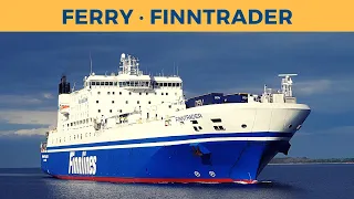 Arrival of ferry FINNTRADER, Travemünde (Finnlines)