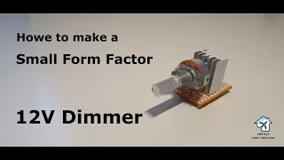 How to make a small form factor 12 volts dimmer to control your flight simulator panels backlight