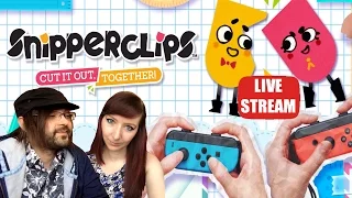 SNIPPERCLIPS Co Op BEST Nintendo Switch Game - Let's Play Walkthrough Gameplay Part 1