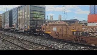 LA River Yard,  Union Pacific rolling By heading south
