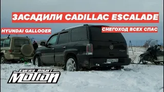 Засадили в поле Cadillac Escalade