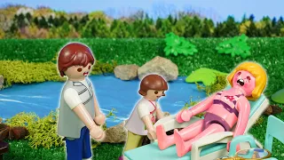 Playmobil po polsku Wesołe przygody Klary i Kuby oparzenia słoneczne