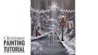 How To Paint A Christmas Street Scene